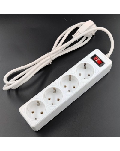 SP4W-530 GARDA. Сетевой фильтр 4 розетки,3м, белый. 5bites во Владимире