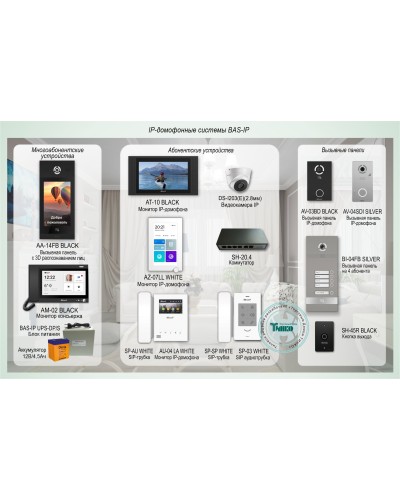 ДМФ-004. IP-домофонные системы BAS-IP. BAS-IP во Владимире