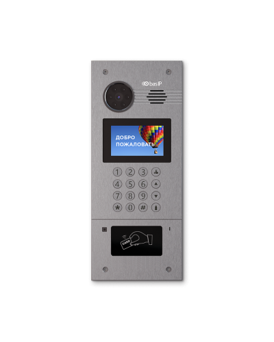 AA-07FB SILVER. Вызывная панель IP-домофона. BAS-IP во Владимире