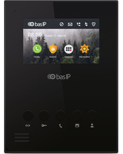 AU-04LA (AU-04L) BLACK. Монитор IP-домофона. BAS-IP во Владимире