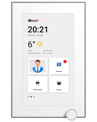 AZ-07L WHITE. Монитор IP-видеодомофона цветной. BAS-IP во Владимире
