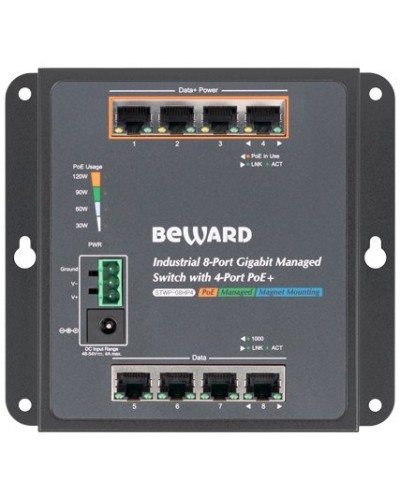 STWP-08HP4. Коммутатор 8-портовый. Beward во Владимире