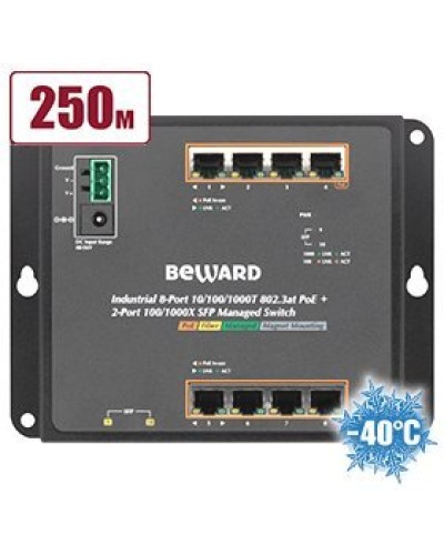 STWP-0802HP. Коммутатор 8-портовый. Beward во Владимире