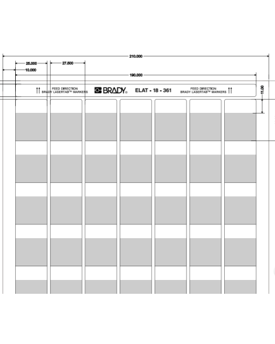 ELAT-18-361-2.5 (уп. 2500 шт.): Этикетка во Владимире