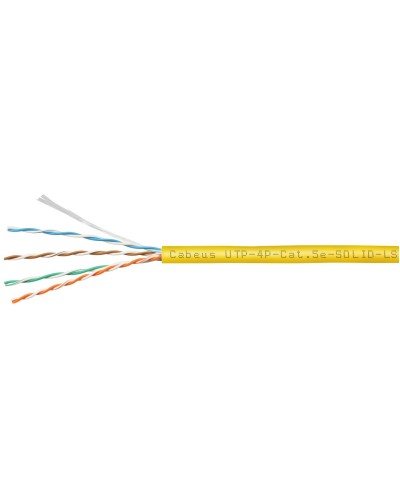 UTP-4P-Cat.5e-SOLID-LSZH-YL (9780c). Кабель «витая пара» (LAN) для структурированных систем связи. CABEUS во Владимире