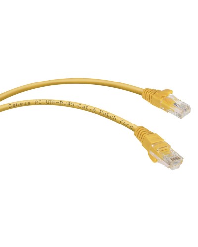 PC-UTP-RJ45-Cat.6-5m-YL (8709c), желтый. Патч-корд медный. CABEUS во Владимире
