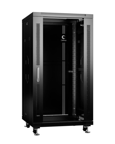 SH-05C-22U60/60-BK (8556c). Шкаф телекоммуникационный 19 напольный 22U. CABEUS во Владимире