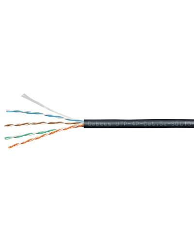 UTP-4P-Cat.5e-SOLID-OUT-PE-UV (11246c). Кабель «витая пара» (LAN) для структурированных систем связи. CABEUS во Владимире
