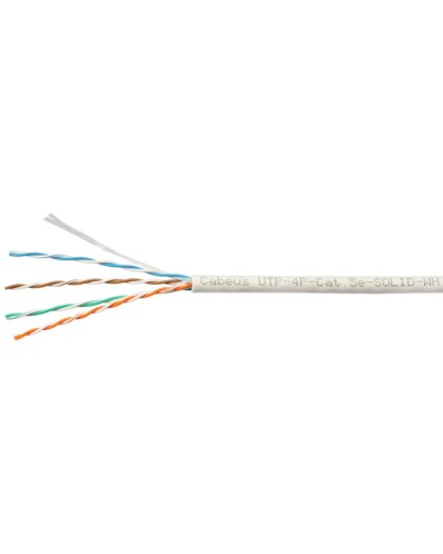 UTP-4P-Cat.5e-SOLID-WH-100 (7471c-5). Кабель «витая пара» (LAN) для структурированных систем связи. CABEUS во Владимире