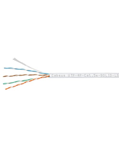 UTP-4P-Cat.5e-SOLID-LSZH-WH (9782c). Кабель «витая пара» (LAN) для структурированных систем связи. CABEUS во Владимире