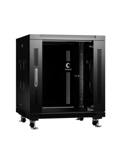 SH-05C-12U60/60-BK (8554c). Шкаф телекоммуникационный 19 напольный 12U. CABEUS во Владимире