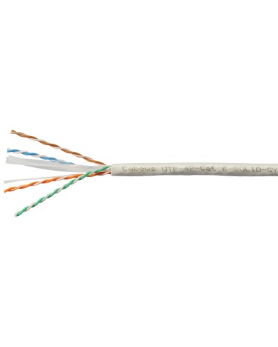 UTP-4P-Cat.6-SOLID-GY (7178c). Кабель «витая пара» (LAN) для структурированных систем связи. CABEUS во Владимире