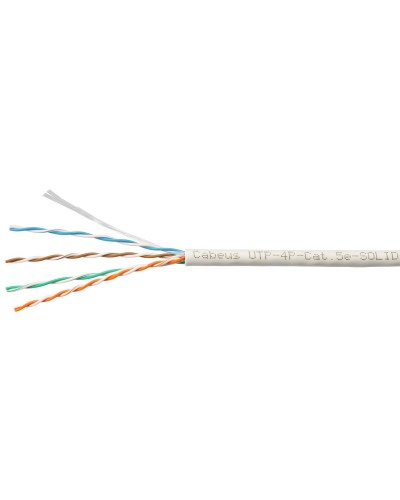 UTP-4P-Cat.5e-SOLID-LSZH-WH-100 (9782c-5). Кабель «витая пара» (LAN) для структурированных систем связи. CABEUS во Владимире
