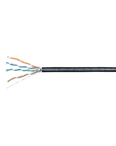 UTP-4P-Cat.5e-SOLID-OUT-LSZH-UV (7172c). Кабель «витая пара» (LAN) для структурированных систем связи. CABEUS во Владимире
