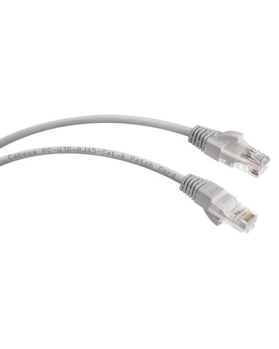 PC-UTP-RJ45-Cat.6-1m (7267c), серый. Патч-корд медный. CABEUS во Владимире