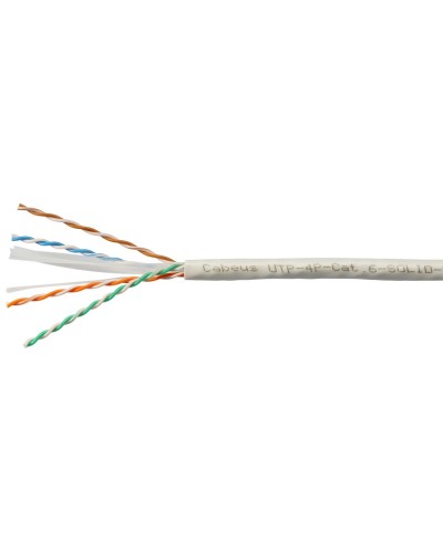 UTP-4P-Cat.6-SOLID-LSZH-WH (11871c). Кабель «витая пара» (LAN) для структурированных систем связи. CABEUS во Владимире