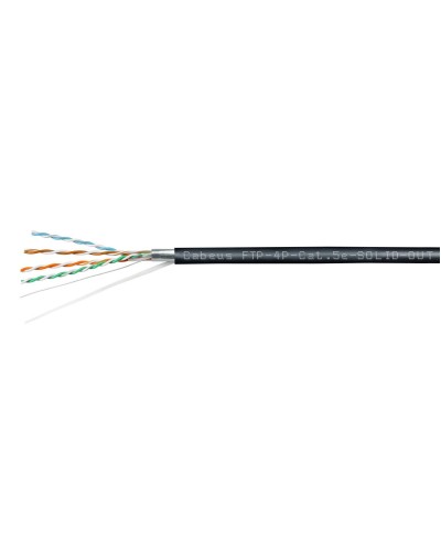 FTP-4P-Cat.5e-SOLID-OUT-LSZH-UV-100 (7176c-5). Кабель «витая пара» (LAN) для структурированных систем связи. CABEUS во Владимире