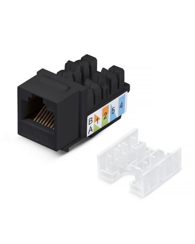 KJ-RJ45-Cat.5e-90-SW-BK (10101c): Вставка Keystone Jack RJ-47 во Владимире