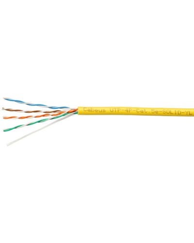 UTP-4P-Cat.5e-SOLID-LSZH-YL-100 (9780c-5). Кабель «витая пара» (LAN) для структурированных систем связи. CABEUS во Владимире