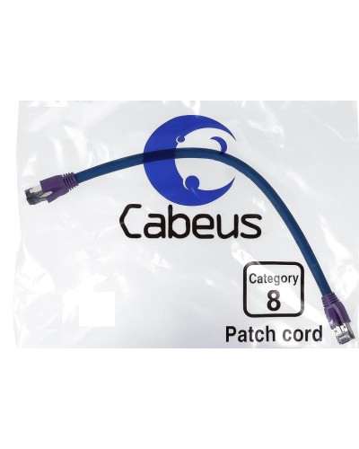 PC-SSTP-RJ45-Cat.8-2m-LSZH (9703c), серый. Патч-корд медный. CABEUS во Владимире