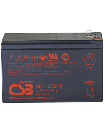 CSB GPL 1272 F2 FR. Аккумулятор герметичный свинцово-кислотный. CSB во Владимире
