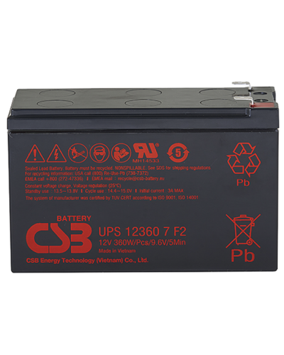 CSB UPS 123607. Аккумулятор герметичный свинцово-кислотный. CSB во Владимире