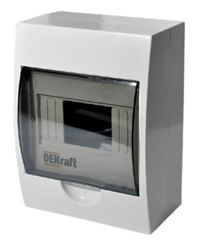 ЩРН-П-8 IP41 настенный (31010DEK). Щиток модульный с прозрачной дверцей. DEKraft во Владимире