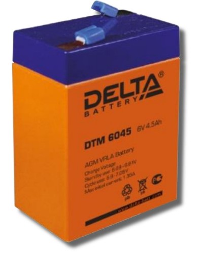 Delta DTM 6045. Аккумулятор герметичный свинцово-кислотный. Delta во Владимире