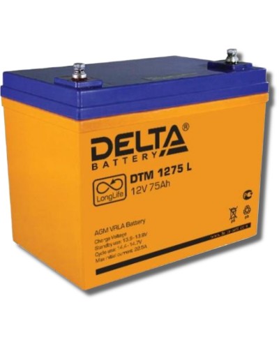 Delta DTM 1275 L. Аккумулятор герметичный свинцово-кислотный. Delta во Владимире