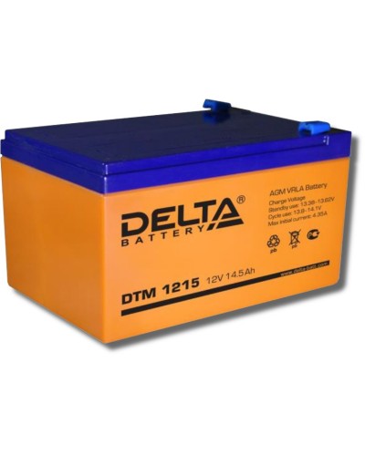Delta DTM 1215. Аккумулятор герметичный свинцово-кислотный. Delta во Владимире