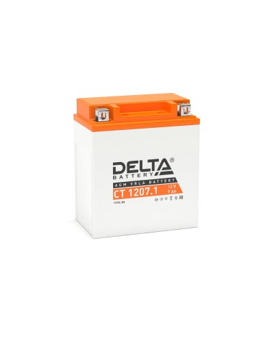 Delta CT 1207.1. Аккумулятор герметичный свинцово-кислотный стартерный. Delta во Владимире