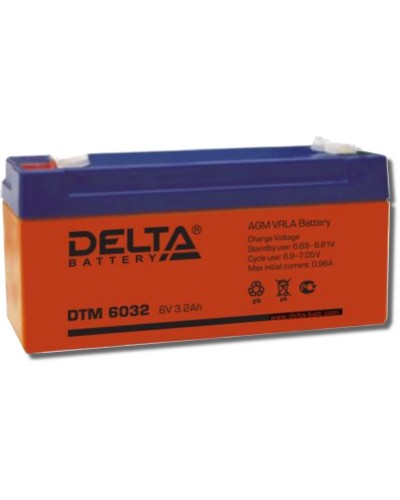 Delta DTM 6032. Аккумулятор герметичный свинцово-кислотный. Delta во Владимире