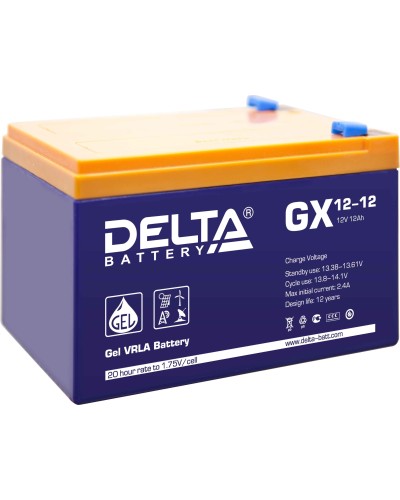 Delta GX 12-12. Аккумулятор герметичный свинцово-кислотный. Delta во Владимире