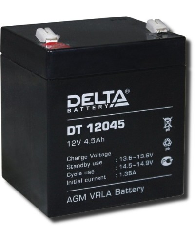 Delta DT 12045. Аккумулятор герметичный свинцово-кислотный. Delta во Владимире
