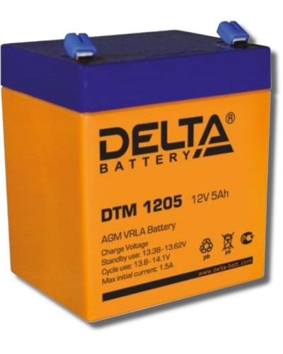 Delta DTM 1205. Аккумулятор герметичный свинцово-кислотный. Delta во Владимире