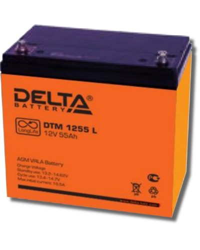 Delta DTM 1255 L. Аккумулятор герметичный свинцово-кислотный. Delta во Владимире
