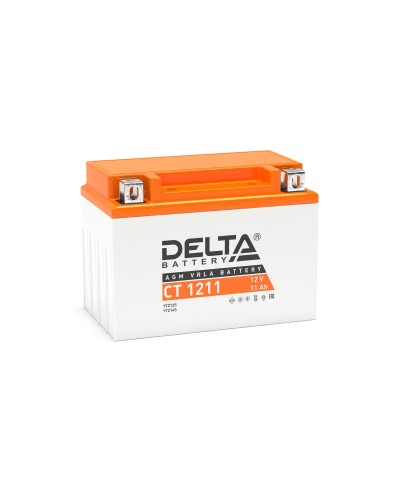 Delta CT 1211. Аккумулятор герметичный свинцово-кислотный стартерный. Delta во Владимире