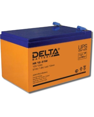 Delta HR 12-51 W. Аккумулятор герметичный свинцово-кислотный. Delta во Владимире