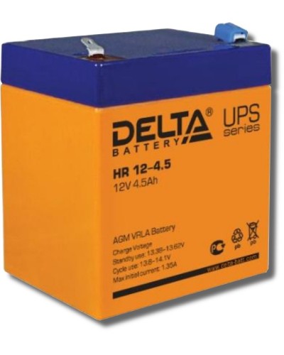 Delta HR 12-4.5. Аккумулятор герметичный свинцово-кислотный. Delta во Владимире