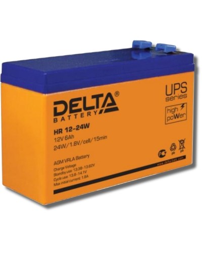 Delta HR 12-24 W. Аккумулятор герметичный свинцово-кислотный. Delta во Владимире