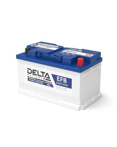 Delta START MASTER EFB 1285 (85 Ah). Аккумулятор автомобильный герметичный свинцово-кислотный. Delta во Владимире