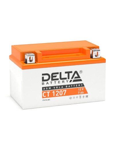 Delta CT 1207. Аккумулятор герметичный свинцово-кислотный стартерный. Delta во Владимире