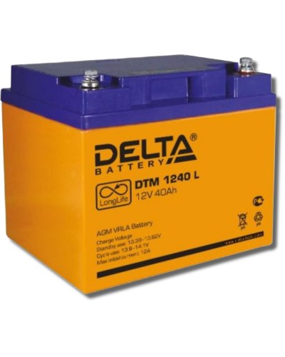 Delta DTM 1240 L. Аккумулятор герметичный свинцово-кислотный. Delta во Владимире