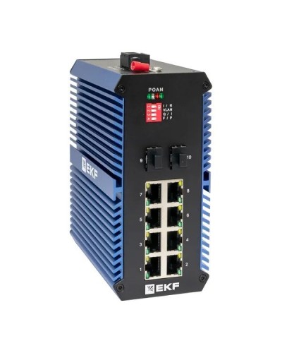 TSX-U-2GX/SFP-8GTP. Промышленный неуправляемый коммутатор. EKF во Владимире