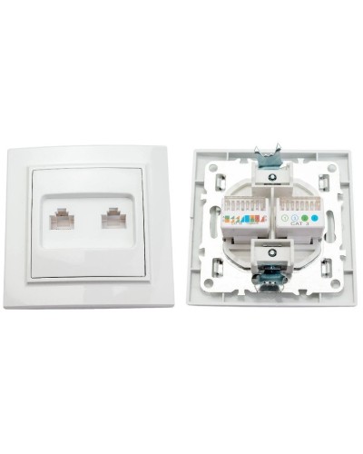 Минск Розетка RJ-45+Phone СП (ERK00-135-10). Розетка RJ-45+Phone СП. EKF во Владимире