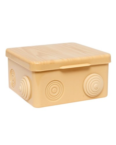 КМР-030-014 с крышкой (100х100х55) светлое дерево IP54 (plc-kmr-030-014-s). Коробка распределительная. EKF во Владимире