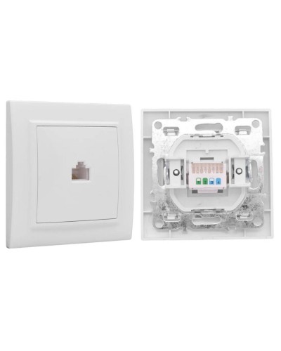 Минск Розетка RJ-45 1-местная СП (ERK01-035-10). Розетка RJ-45 1-местная СП. EKF во Владимире