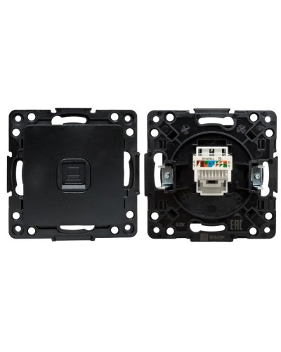 Стокгольм Механизм Розетки RJ-45 1-местной (EZK01-035-10). Механизм Розетки RJ-45 1-местной. EKF во Владимире