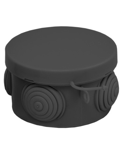 КМР-040-038 с крышкой (65х40) чёрная IP54 (plc-kmr-040-038-b). Коробка распределительная. EKF во Владимире