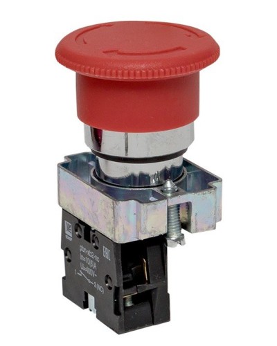 BS542 поворотная красная грибок NC (xb2-bs542). Кнопка поворотная красная грибок. EKF во Владимире